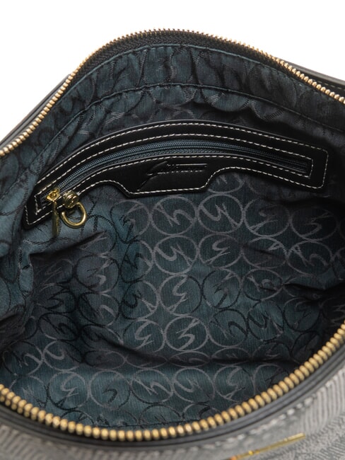 PLANETARIUM sac bandouli&egrave;re monochrome gris clair/noir - Sacs pour Femme