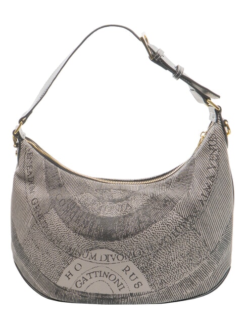 PLANETARIUM sac bandouli&egrave;re monochrome gris clair/noir - Sacs pour Femme