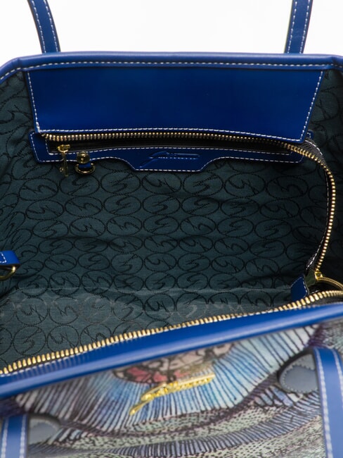 PLANETARIUM Sac de courses moyen aigue-marine/bleu marine - Sacs pour Femme