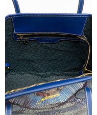 GATTINONI PLANETARIUM Sac de courses moyen aigue-marine/bleu marine - Sacs pour Femme - 5