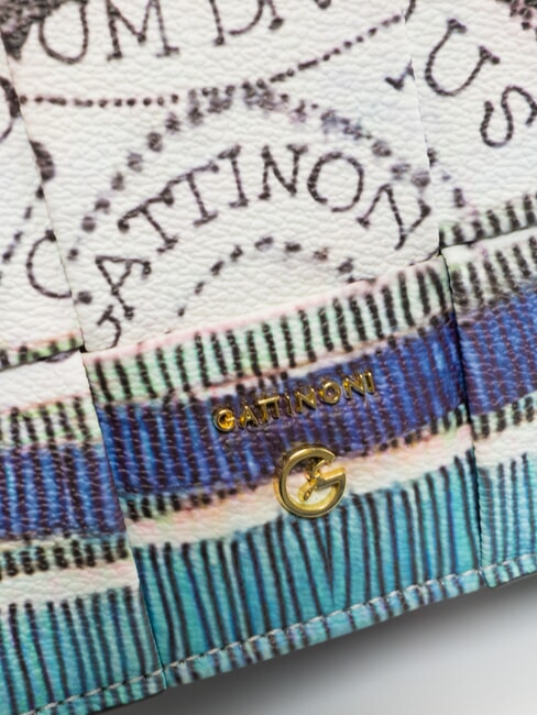 PLANETARIUM sac bandouli&egrave;re aigue-marine/bleu marine - Sacs pour Femme