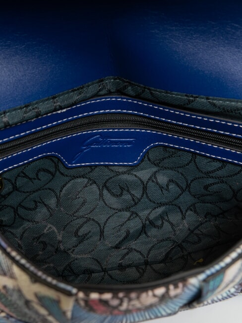 PLANETARIUM sac bandouli&egrave;re aigue-marine/bleu marine - Sacs pour Femme