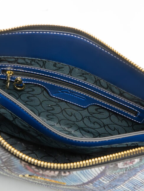 PLANETARIUM sac bandouli&egrave;re aigue-marine/bleu marine - Sacs pour Femme