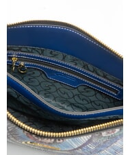 GATTINONI PLANETARIUM sac bandouli&egrave;re aigue-marine/bleu marine - Sacs pour Femme - 5