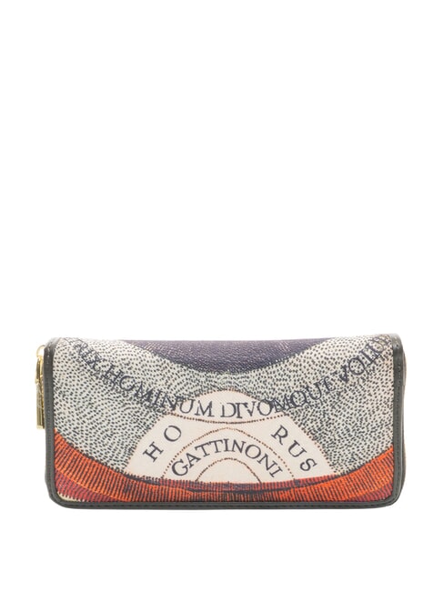 MAYA Portefeuille Zip Around monochrome gris clair/noir - Portefeuilles Femme