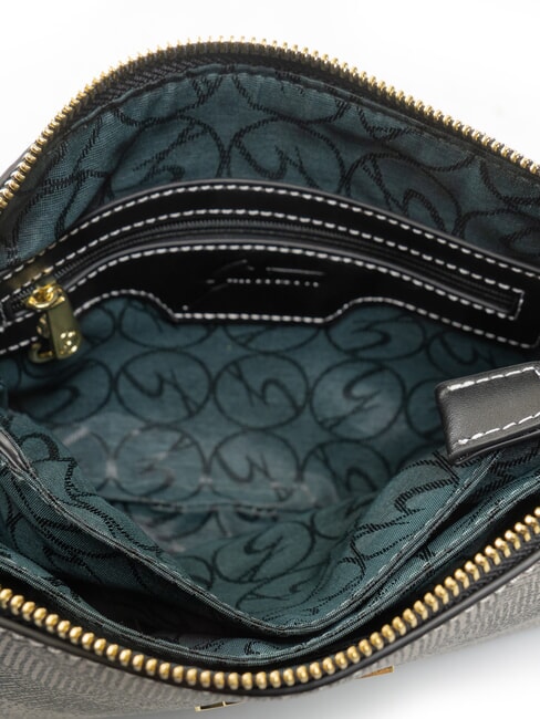 PLANETARIUM Sac &agrave; bandouli&egrave;re monochrome gris clair/noir - Sacs pour Femme