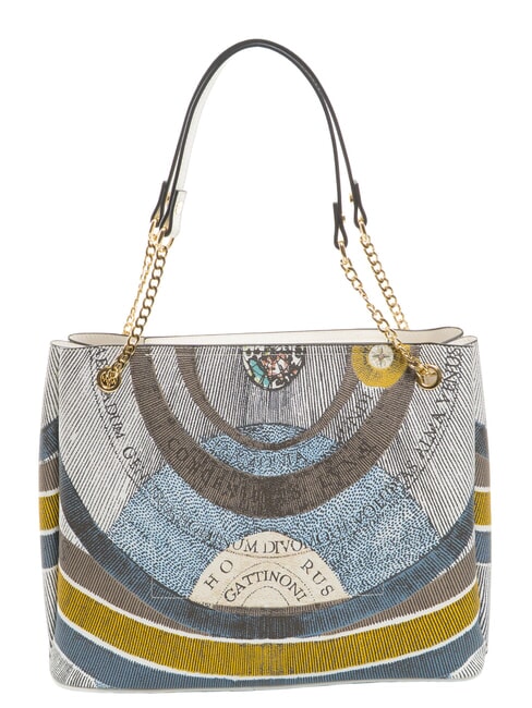 PLANETARIUM Sac &agrave; bandouli&egrave;re lune/blanc - Sacs pour Femme