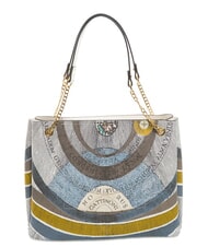 GATTINONI PLANETARIUM Sac &agrave; bandouli&egrave;re lune/blanc - Sacs pour Femme - 4