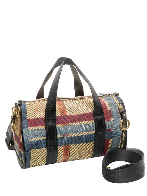 MAYA Sac &agrave; main avec bandouli&egrave;re carreaux/noir - Sacs pour Femme