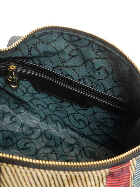 MAYA Sac &agrave; main avec bandouli&egrave;re carreaux/noir - Sacs pour Femme