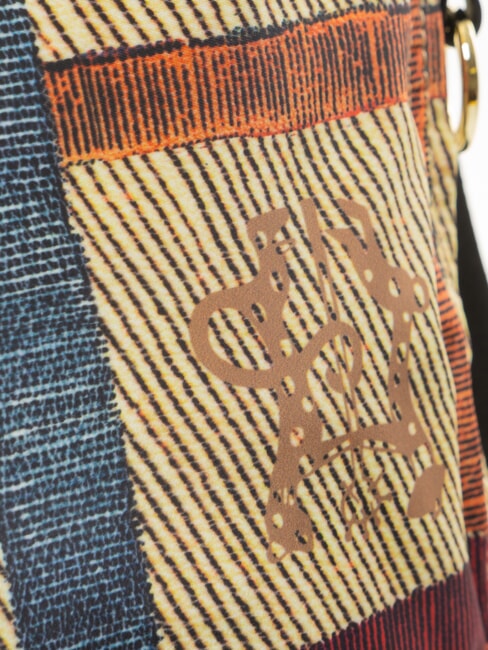 MAYA sac bandouli&egrave;re carreaux/noir - Sacs pour Femme