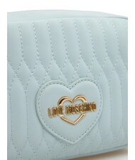 LOVE MOSCHINO BUBBLY LOVE Mini sac bandouli&egrave;re bleu clair - Sacs pour Femme - 3