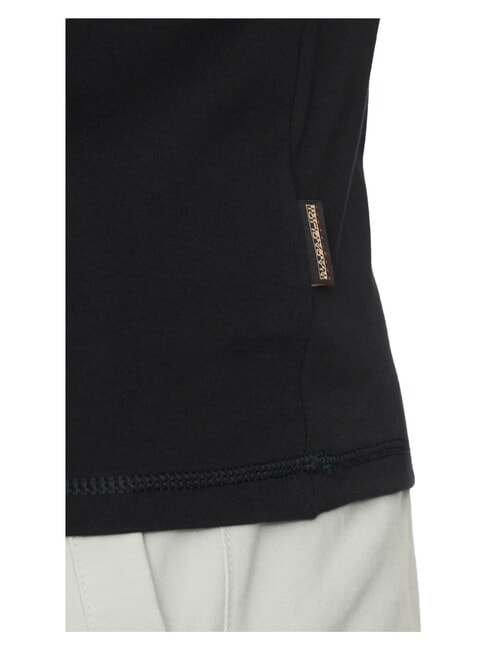 S-VANNI T-shirt en coton beaut&eacute; noire - T-shirt