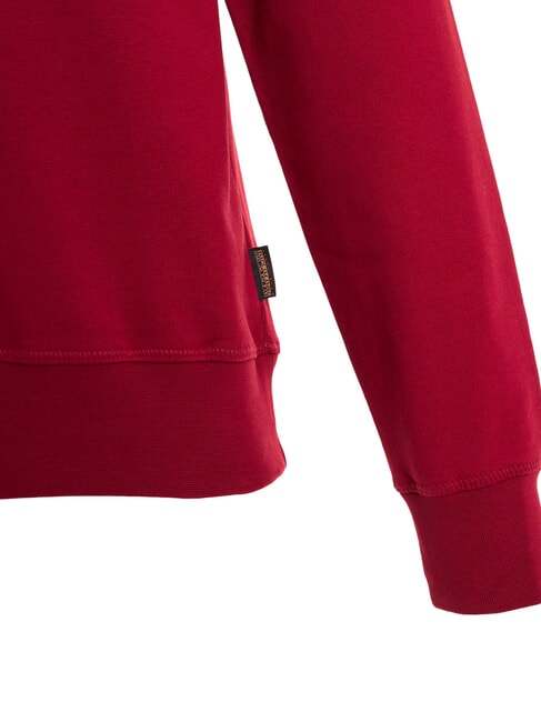 B-SATURNIA Sweat-shirt en coton rouge du Tibet - Pulls molletonn&eacute;s