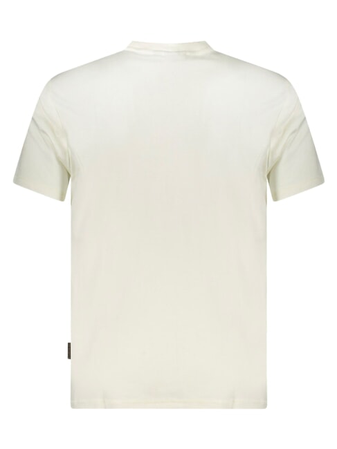 S-VANNI T-shirt en coton h&eacute;ron blanc - T-shirt