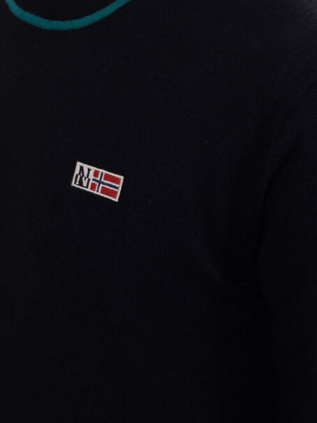 DONORI pull en laine m&eacute;lang&eacute;e noir 041 - Pulls pour hommes