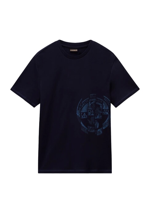 S-VANNI T-shirt en coton blu marine - T-shirt