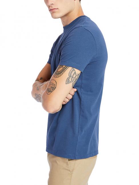 SS DUNRIVER CREW T-shirt en cotton denim fonc&eacute; - T-shirt