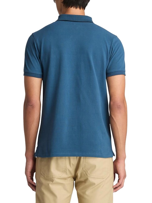 MILLERS RIVER polo en coton denim fonc&eacute; - chemise polo