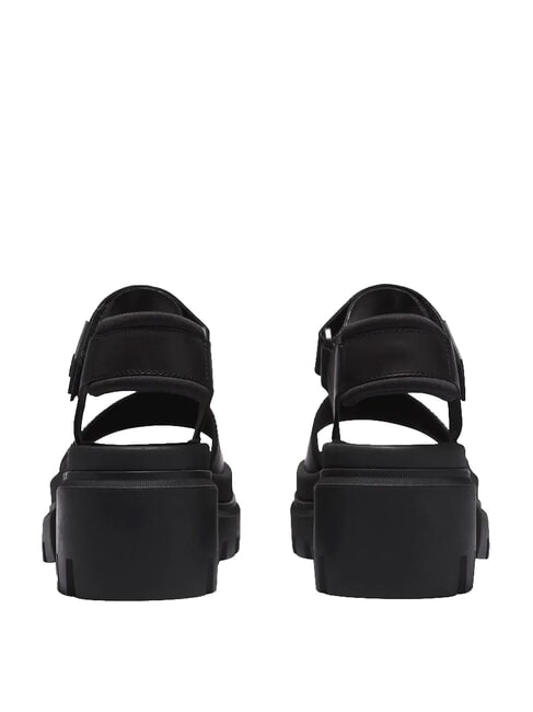 EVERLEIGH sandales compens&eacute;es NOIR - Chaussures Femme