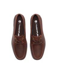 TIMBERLAND GRAFTON BAY chaussures de voile en cuir pleine fleur brun moyen - Chaussures Homme - 4