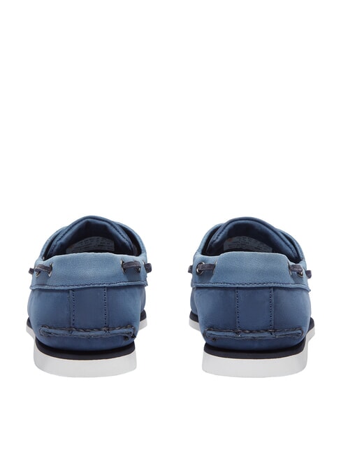 CLASSIC BOAT chaussures bateau en cuir nubuck bleu fonc&eacute; - Chaussures Homme