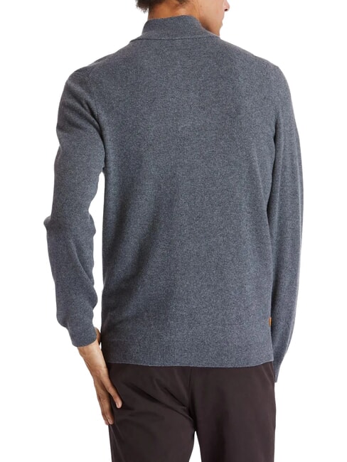 COHAS BROOK pull en laine m&eacute;lang&eacute;e fonc&eacute; / gris / chin&eacute; - Pulls pour hommes