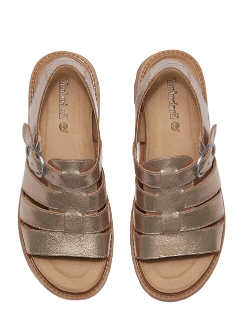 CLAIREMONT WAY sandales en cuir jeune jaune - Chaussures Femme