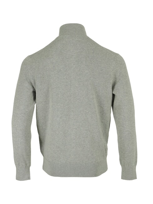 WILLIAMS RIVER Pull zipp&eacute; gris moyen chin&eacute; - Pulls pour hommes