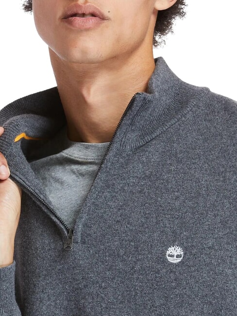 COHAS BROOK pull en laine m&eacute;lang&eacute;e fonc&eacute; / gris / chin&eacute; - Pulls pour hommes