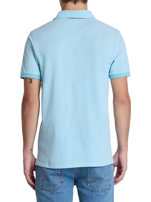 BABOOSIC polo en coton bleu cabane - chemise polo