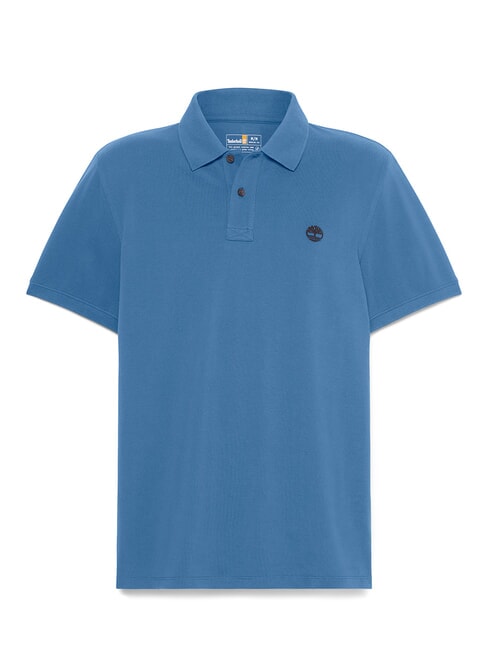 MILLERS RIVER polo en coton denim fonc&eacute; - chemise polo