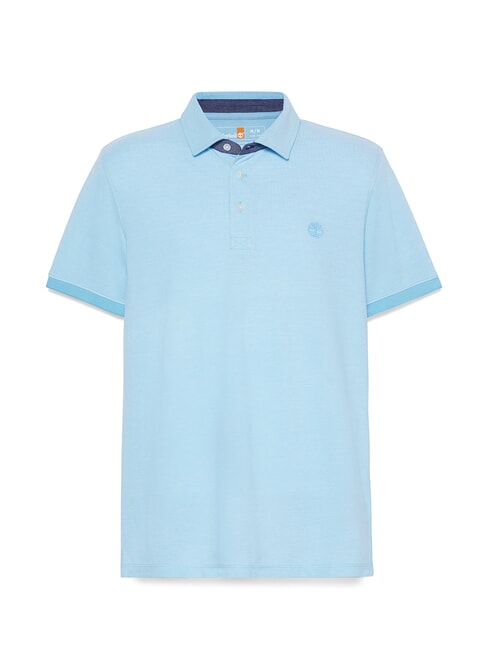 BABOOSIC polo en coton bleu cabane - chemise polo