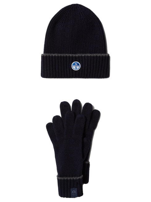 CORE ensemble chapeau + gants bleu marine - Gants