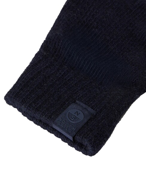 CORE Gants fabriqu&eacute;s &agrave; partir de tissu recycl&eacute; bleu marine - Gants