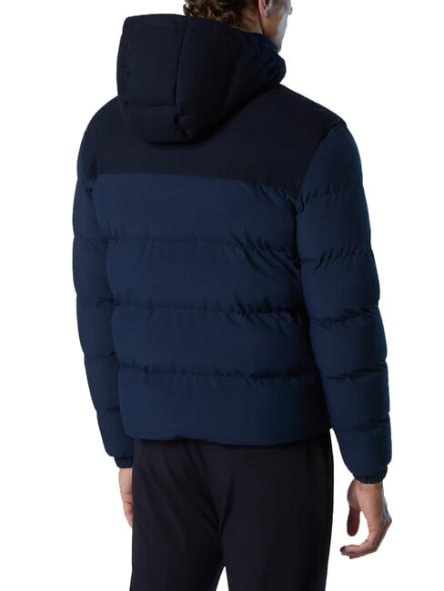 NORTH TECH veste &agrave; capuche bleu marine - Doudounes homme
