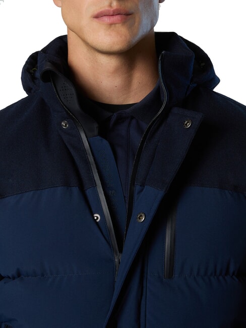 NORTH TECH veste &agrave; capuche bleu marine - Doudounes homme