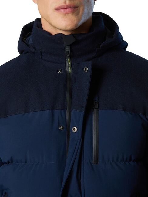 NORTH TECH veste &agrave; capuche bleu marine - Doudounes homme
