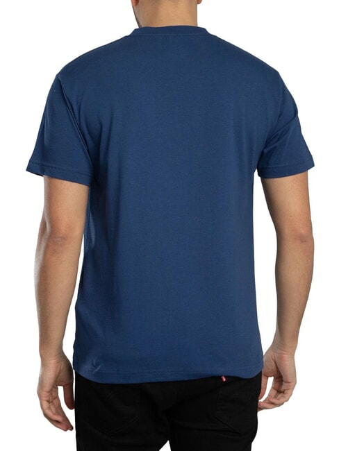 LEFT CHEST T-shirt en coton &agrave; coupe ample indigo profond - T-shirt
