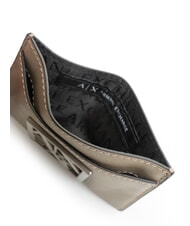 ARMANI EXCHANGE A|X Porte-carte de cr&eacute;dit plat bar brun - Portefeuilles Femme - 3