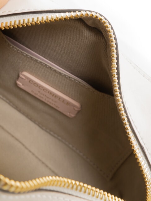 MALETA CALF Mini sac bandouli&egrave;re, en cuir blanc - Sacs pour Femme