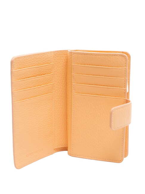 METALLIC SOFT Portefeuille en cuir textur&eacute; lever du soleil - Portefeuilles Femme