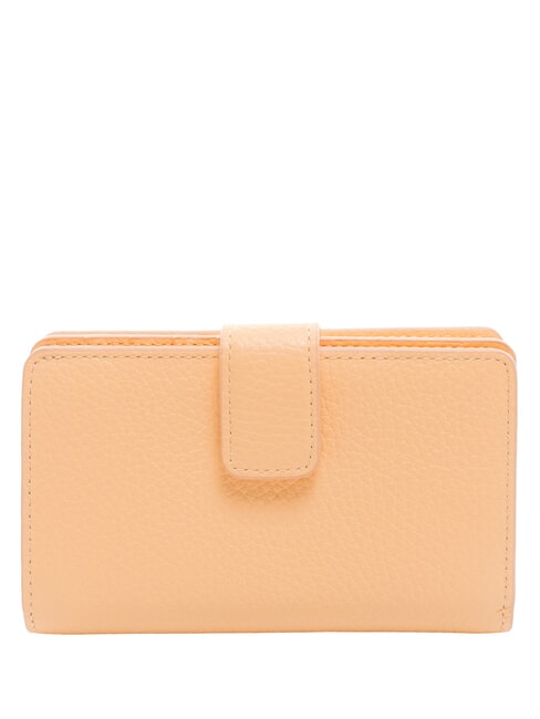 METALLIC SOFT Portefeuille en cuir textur&eacute; lever du soleil - Portefeuilles Femme