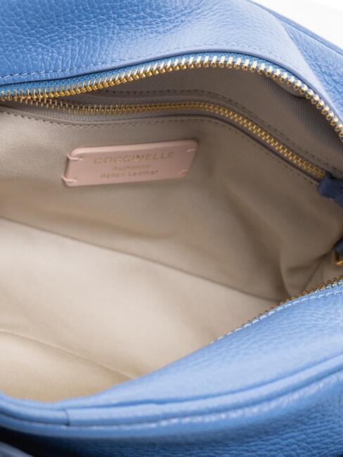 CAMPUS Mini sac bandouli&egrave;re, en cuir bleu - Sacs pour Femme