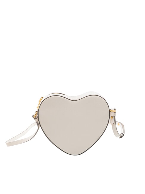 BEAT SOFT Petit sac en cuir en forme de c&oelig;ur blanc - Sacs pour Femme