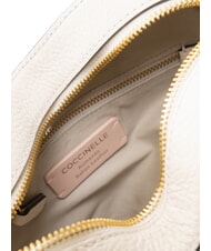 COCCINELLE BEAT SOFT Petit sac en cuir en forme de c&oelig;ur blanc - Sacs pour Femme - 4