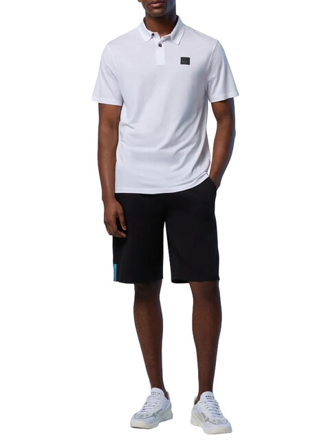 NORTH TECH polo &agrave; manches courtes blanc - chemise polo