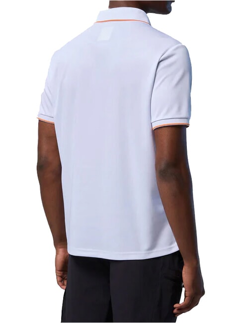 NORTH TECH polo d&eacute;contract&eacute; &agrave; manches courtes blanc - chemise polo