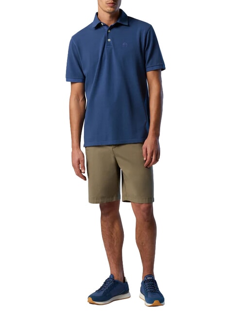 CORE Polo avec logo brod&eacute; jean fonc&eacute; - chemise polo