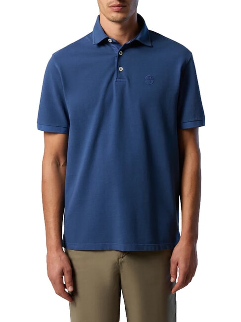 CORE Polo avec logo brod&eacute; jean fonc&eacute; - chemise polo